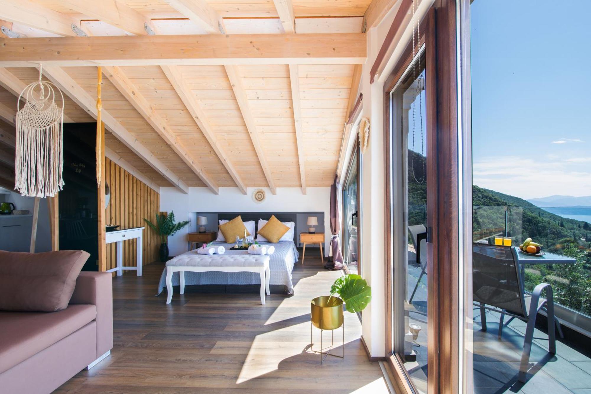 Blue Sky Loft By Corfuescapes Spartylas Exterior foto